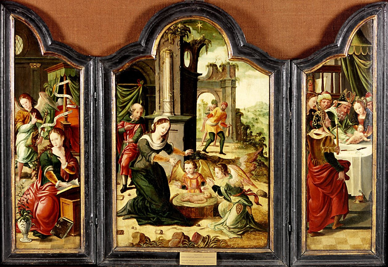 Nativité, XVIe ou XVIIe siècle - Flemish School