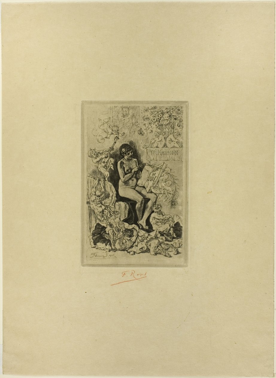Frontispice pour Rimes de Joie - Félicien Rops