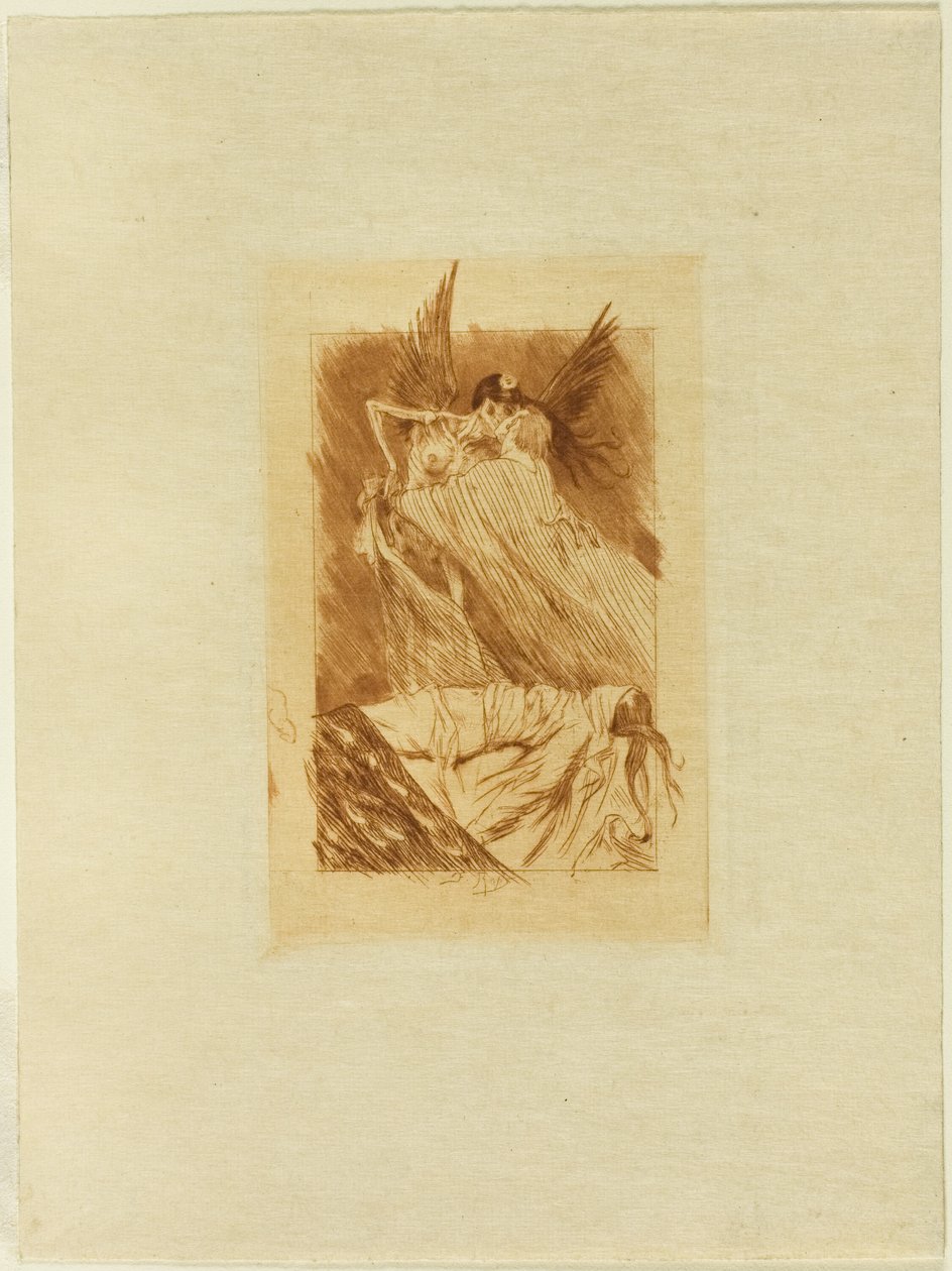 Frontispice pour Les baisers morts - Félicien Rops
