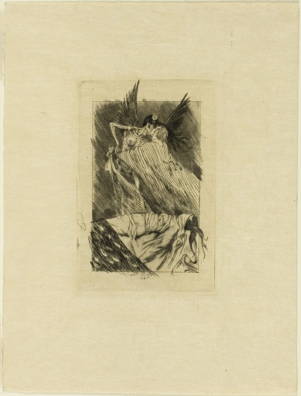 Frontispice de Les baisers morts - Félicien Rops