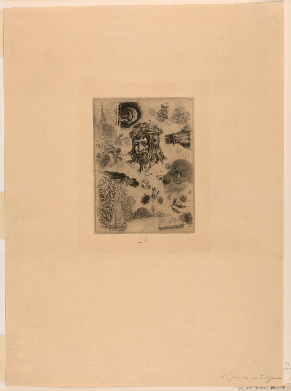 La planche de Tzigane - Félicien Rops