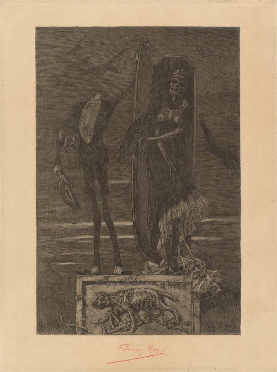 Le Vice suprême: Frontispice - Félicien Rops