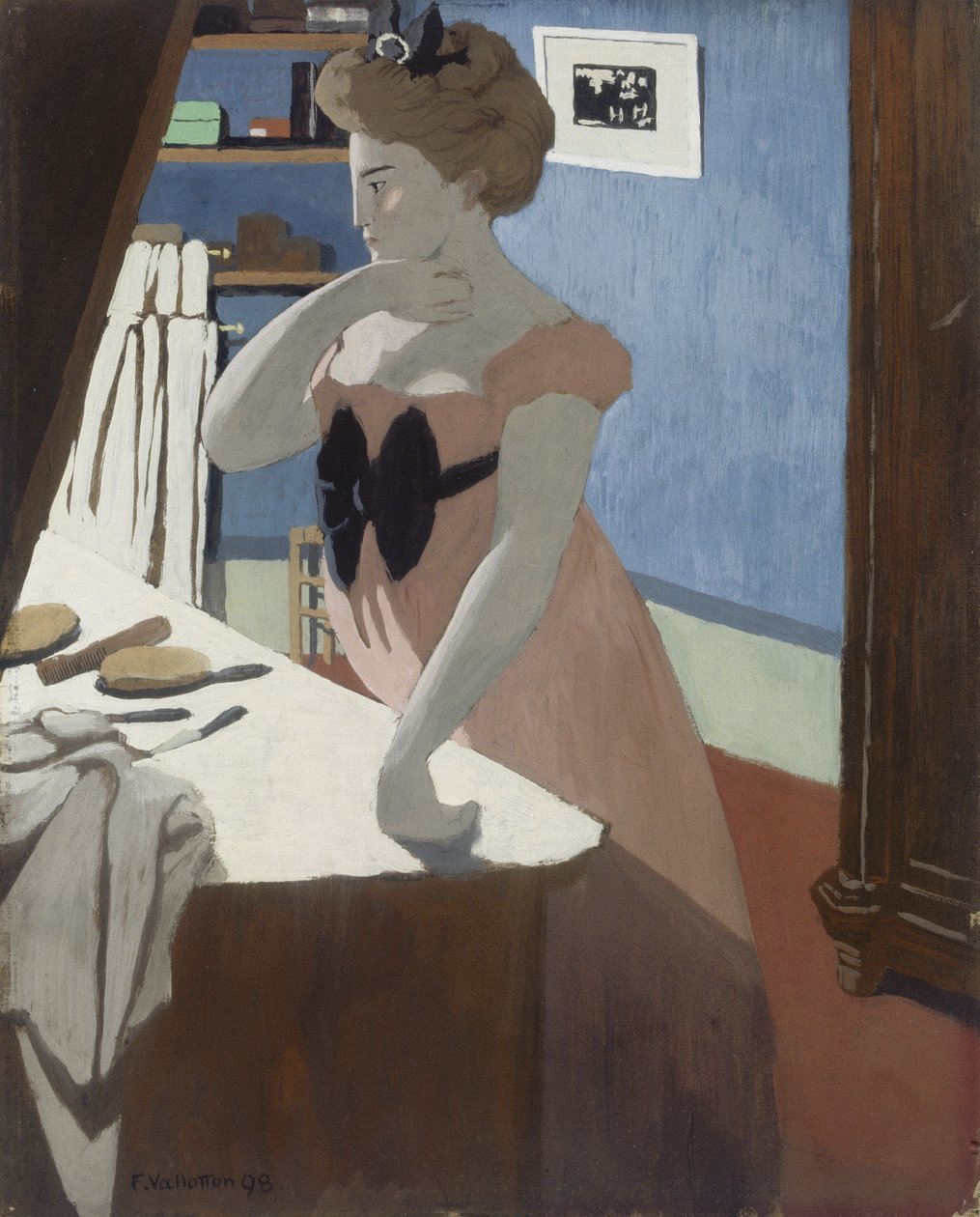 Misia à sa coiffeuse - Felix Edouard Vallotton