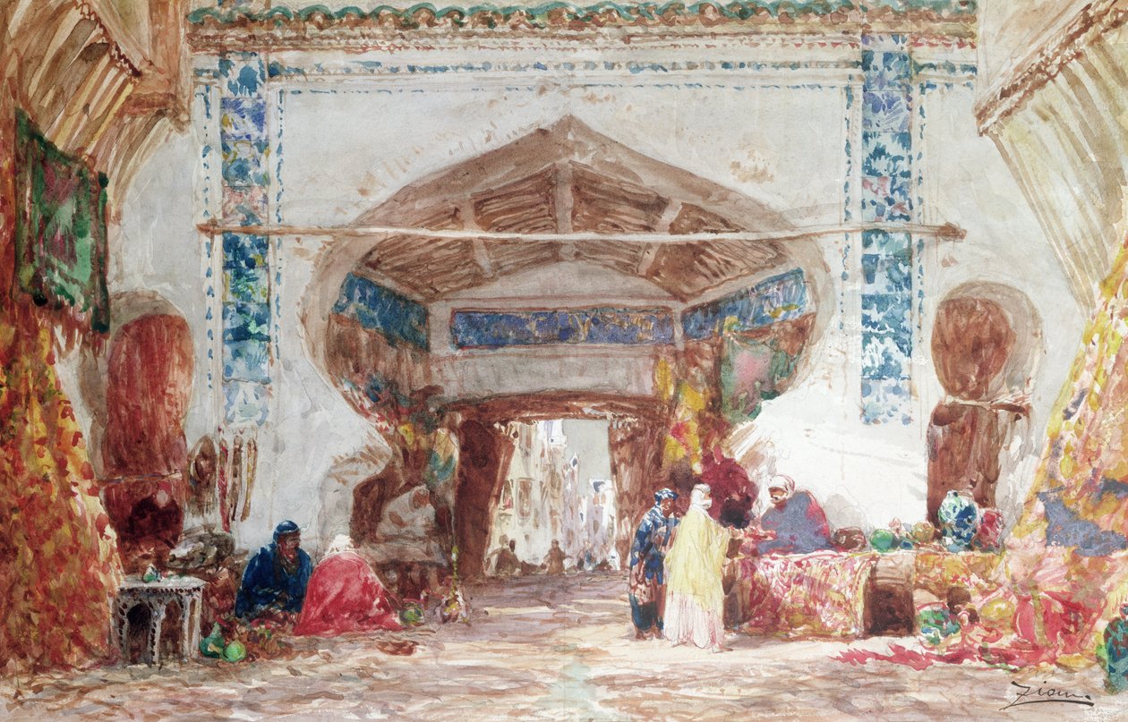 Bazar à Constantinople - Félix Ziem