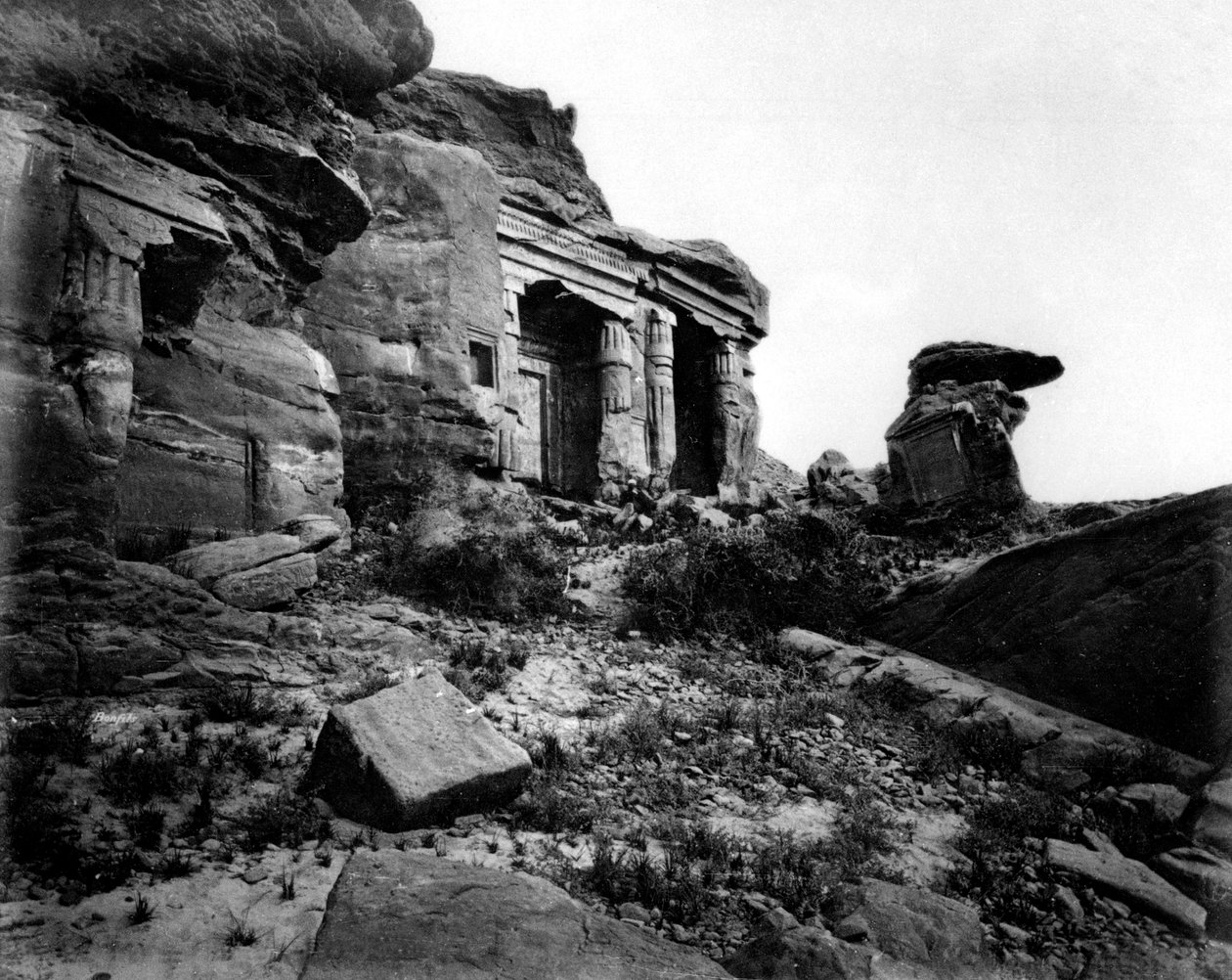 Gebel Silsileh, Égypte, 1878 - Félix Bonfils