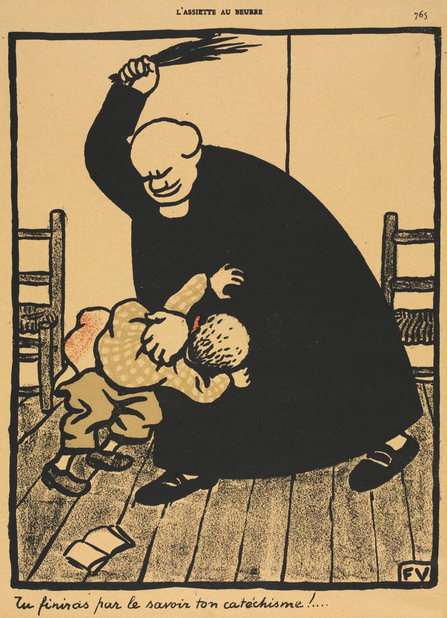 Crimes et châtiments VIII, 765 : Tu apprendras... - Félix Vallotton