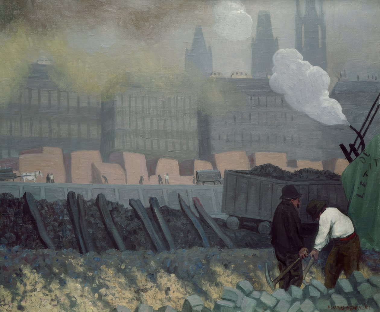 Le port de Rouen - Félix Vallotton