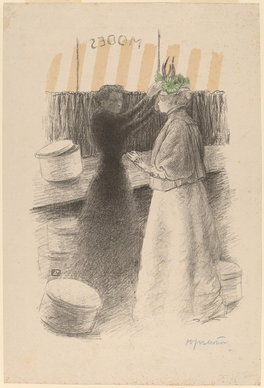 Le Chapeau Vert, 1896 - Félix Vallotton