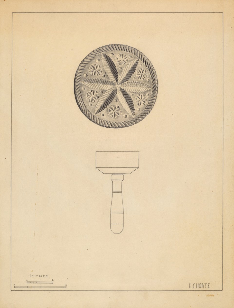 Tampon à beurre - Florence Choate