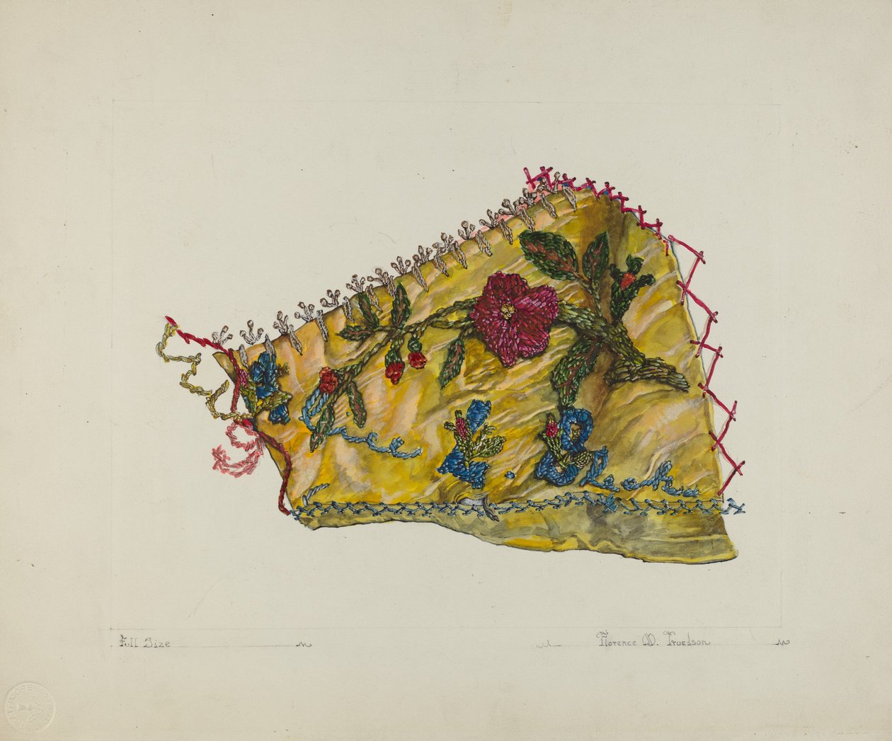 Courtepointe patchwork (section) - Florence Truelson