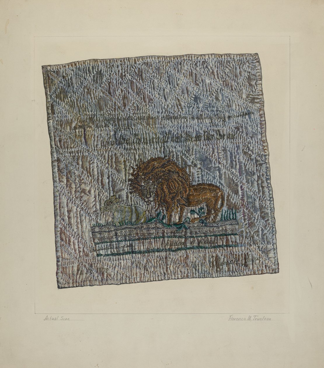 Bloc de courtepointe : "Audax et Fides" - Florence Truelson