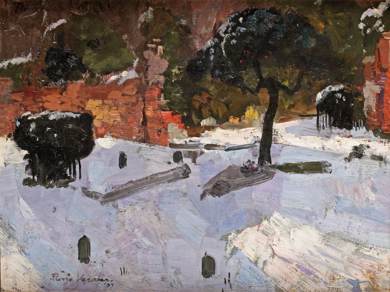 Cimetière à Warmond, 1907 - Floris Verster