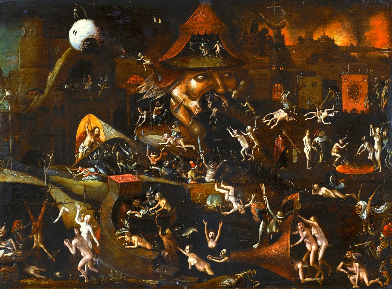 La descente aux enfers - Follower of Hieronymus Bosch