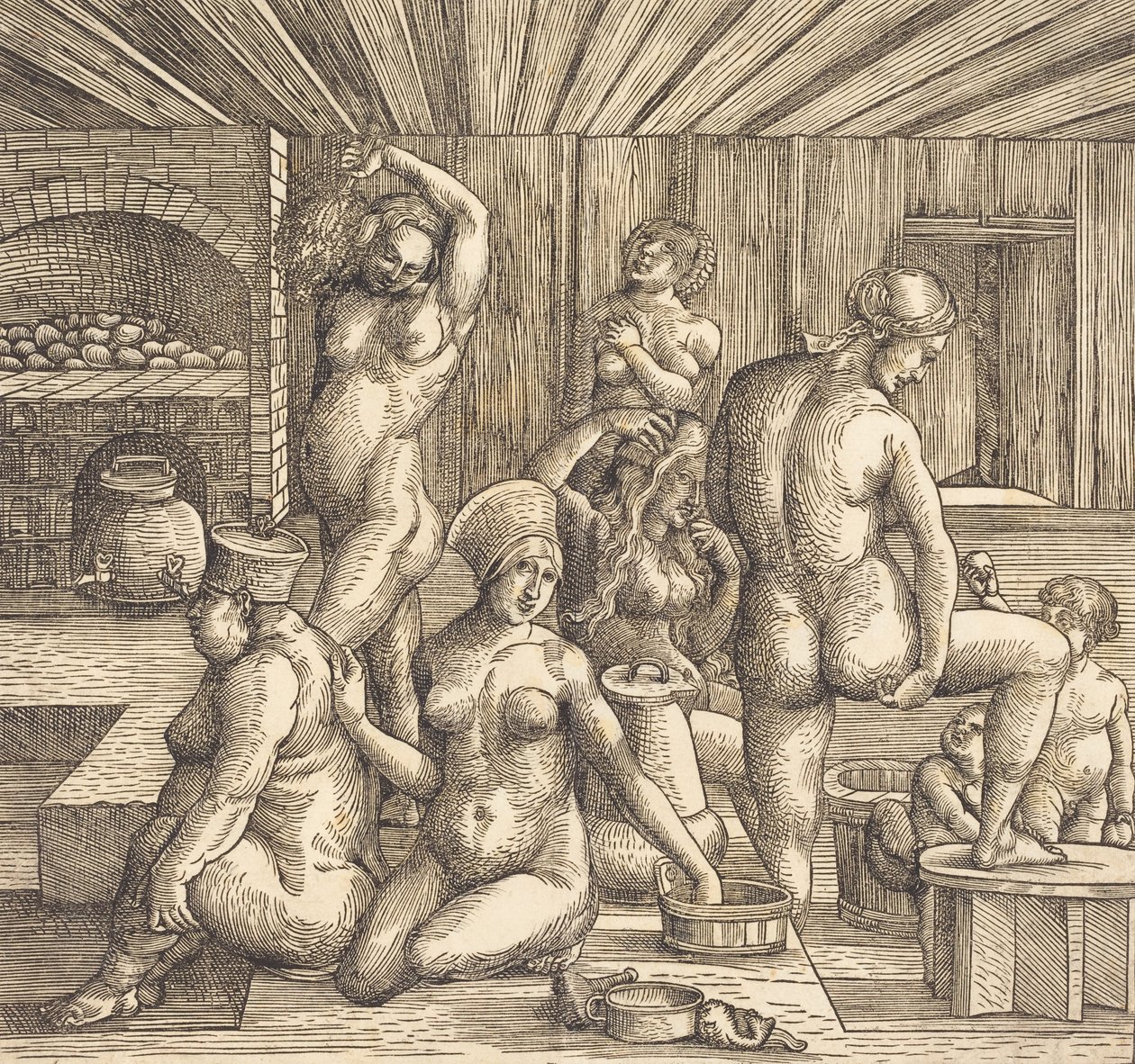 Bain des femmes, c. 1505-1510 - Follower of Albrecht Durer