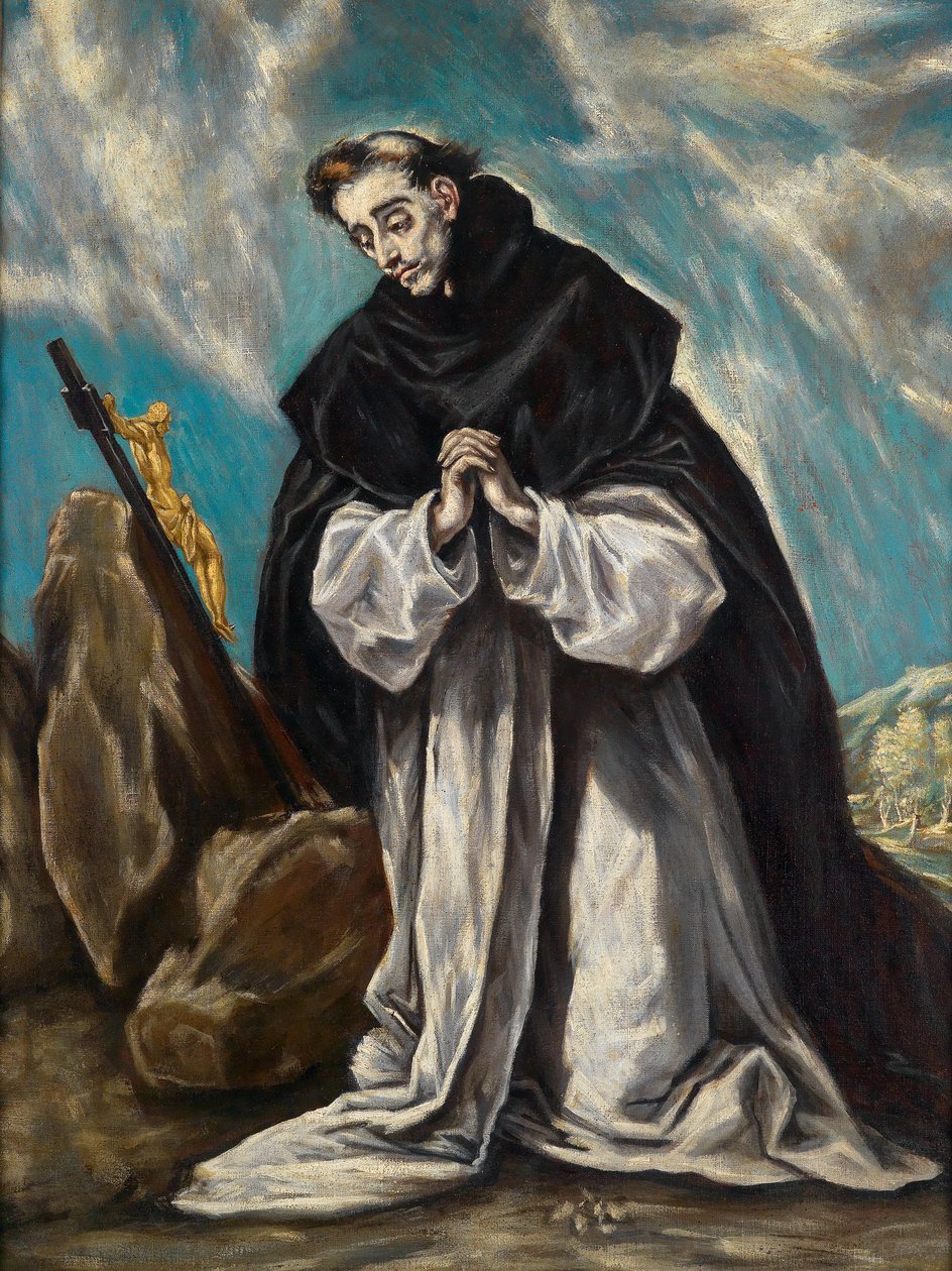 Saint Dominique en prière - Follower of El Greco
