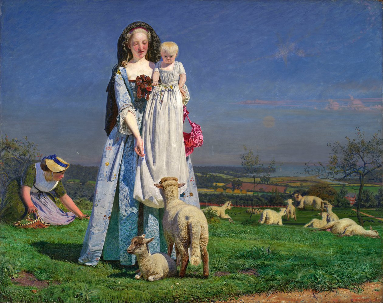 Jolis agneaux bêlants - Ford Madox Brown