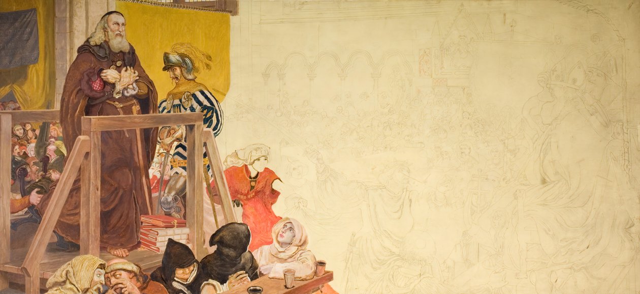 Wycliffe en procès - Ford Madox Brown