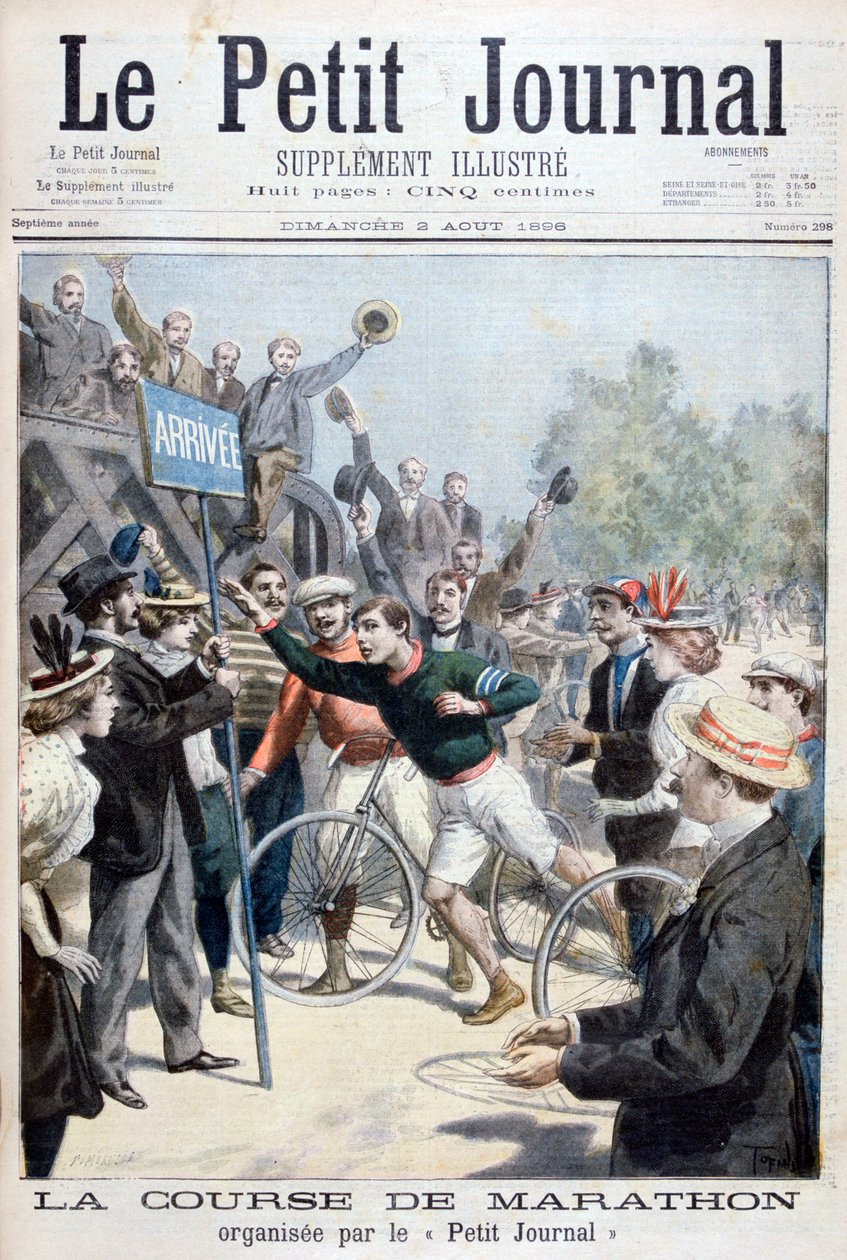 Course de marathon, 1896 - Fortuné Méaulle