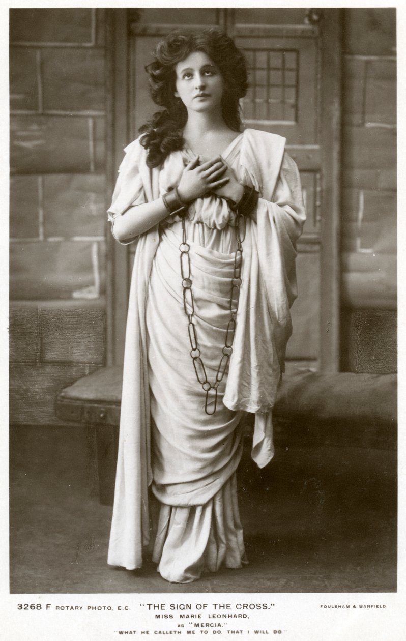 Marie Leonhard, actrice, vers 1900 - Foulsham and Banfield
