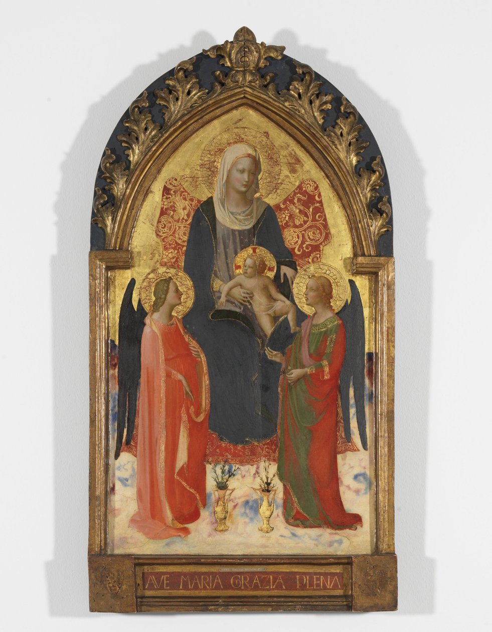 Madone et enfant avec deux anges - Fra Angelico