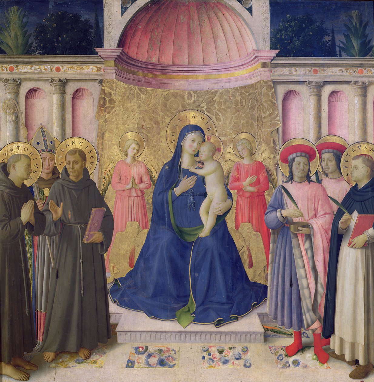 Le retable de Bosco ai Frati : La Vierge et l
