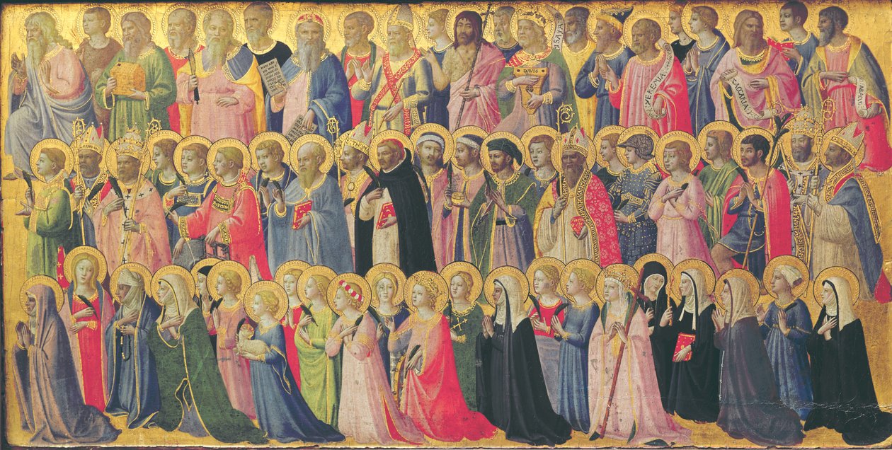 Les précurseurs du Christ avec saints et martyrs, 1423-24 - Fra Angelico