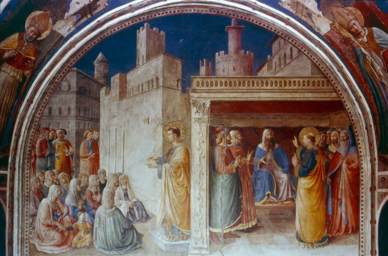 Saint Étienne prêchant, milieu du 15ème siècle - Fra Angelico