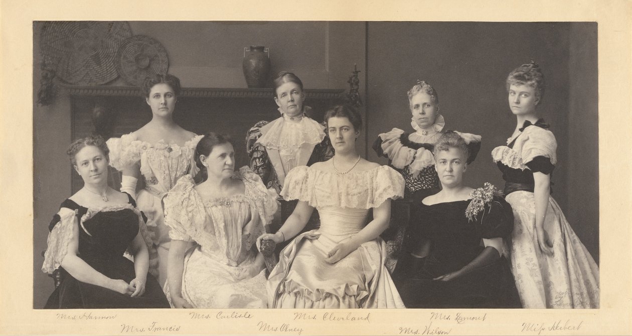 (Mme Grover Cleveland et les épouses des membres du cabinet du président Grover Cleveland) - Frances Benjamin Johnston