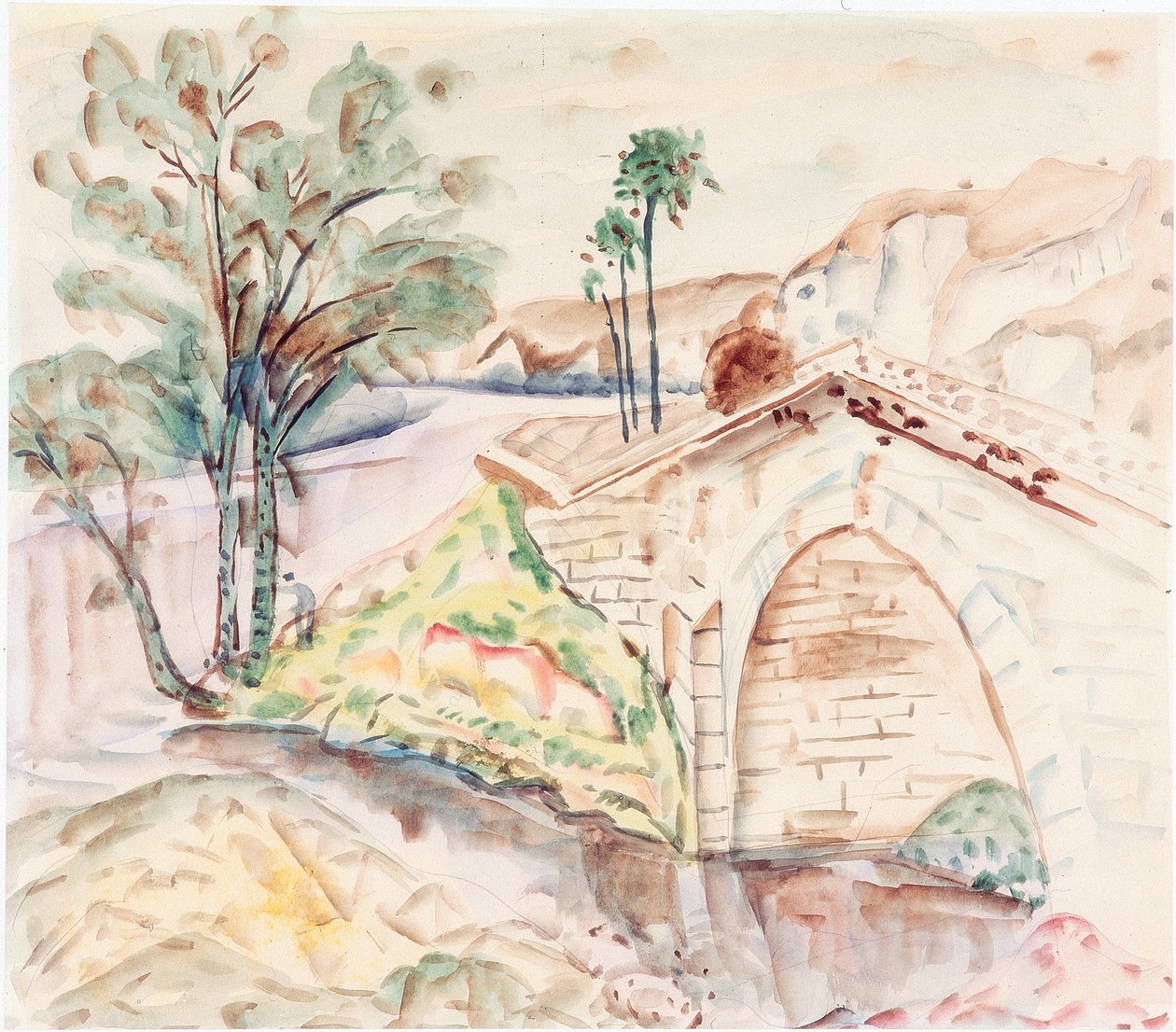 Le Pont - Frances Hodgkins