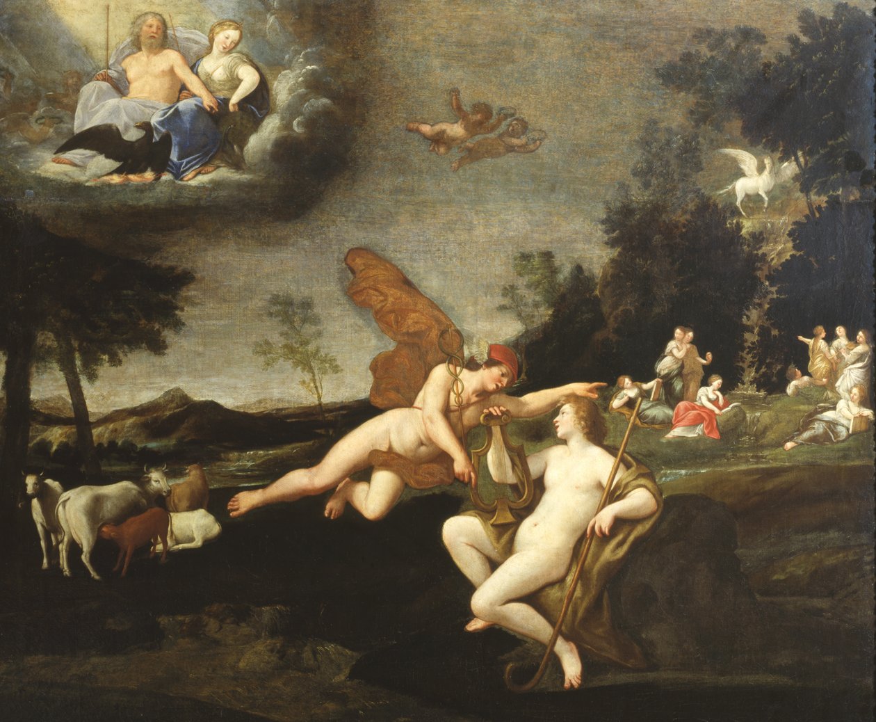 Mercure et Apollon - Francesco Albani