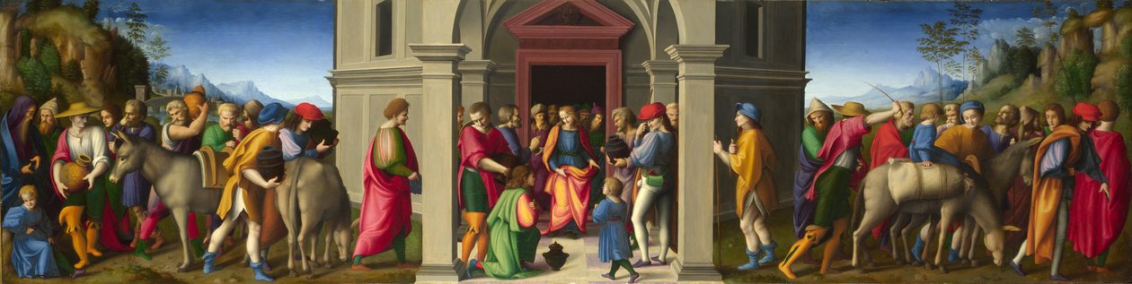 Joseph reçoit ses frères lors de leur deuxième visite en Égypte - Francesco Ubertini Bacchiacca
