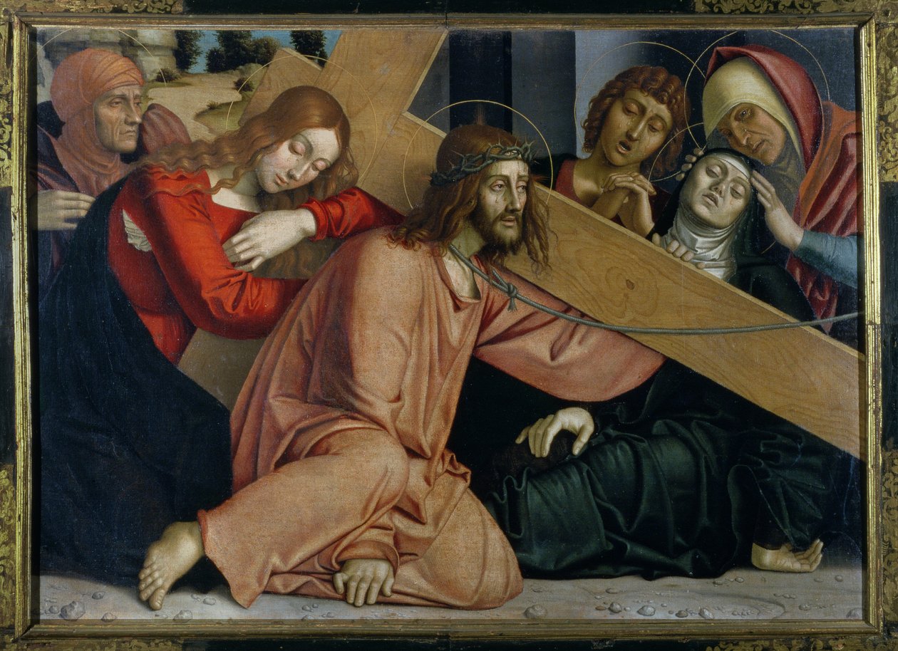 Le Christ tombe sous la croix - Francesco Bonsignori