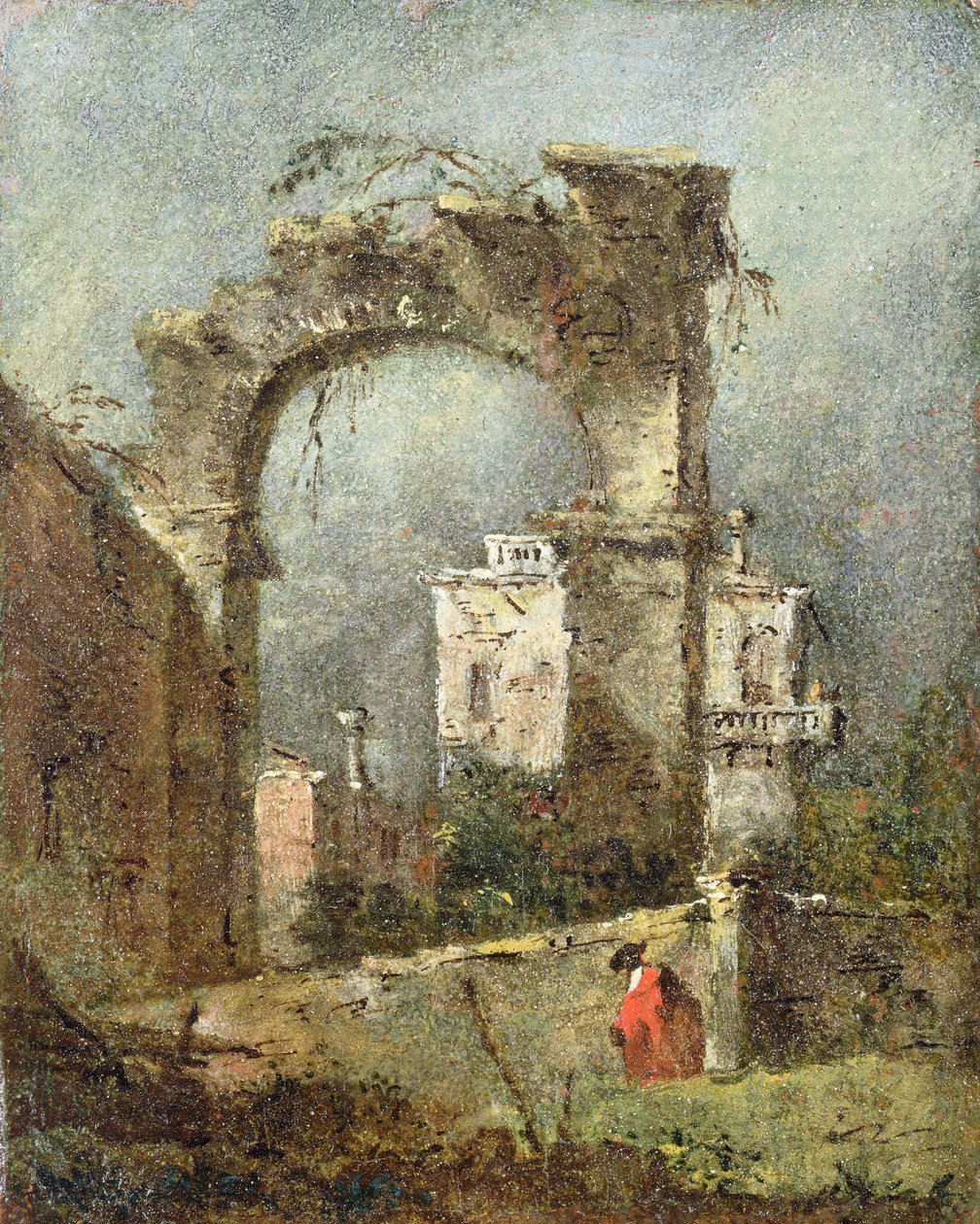 Un Capriccio - Une Arche en Ruine, 18ème siècle - Francesco Guardi