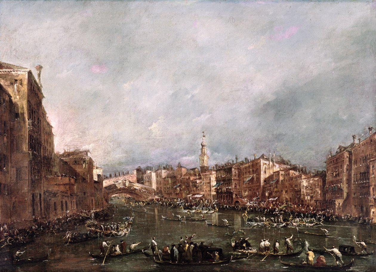 Une Régate sur le Grand Canal, Venise - Francesco Guardi