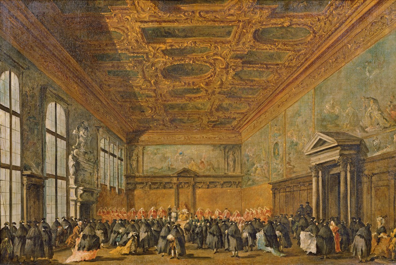 Audience accordée par le Doge de Venise dans la salle du Collège du Palais des Doges, vers 1766-70 - Francesco Guardi