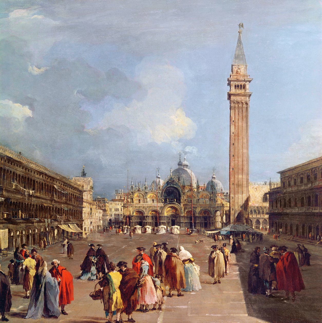 Piazza San Marco, Venise, vers 1760 (détail) - Francesco Guardi