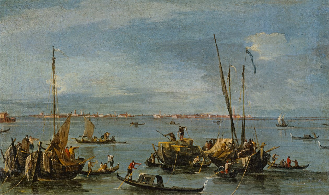 Vue vers Murano depuis les Fondamente Nuove, Venise - Francesco Guardi