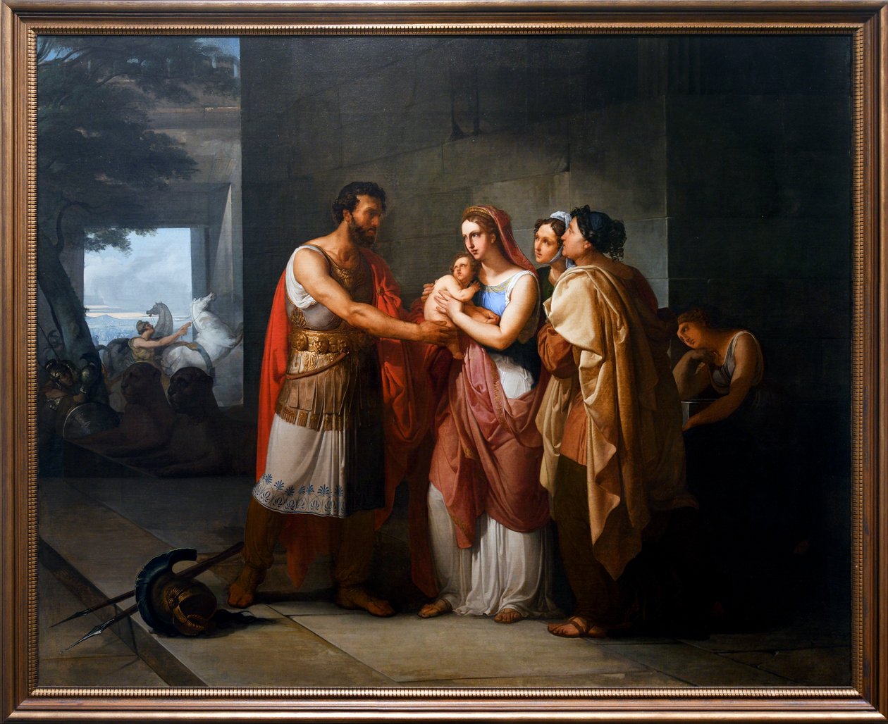 Hector salue Andromaque et Astyanax - Francesco Hayez