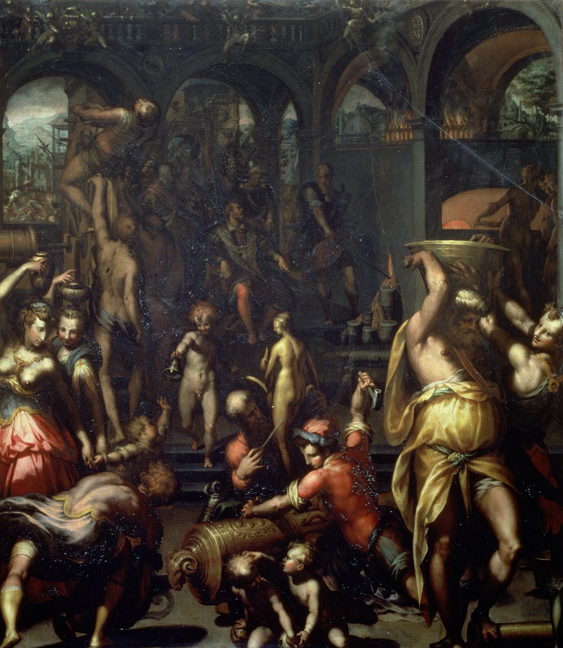La fonderie de bronze, 1572 - Francesco Morandini