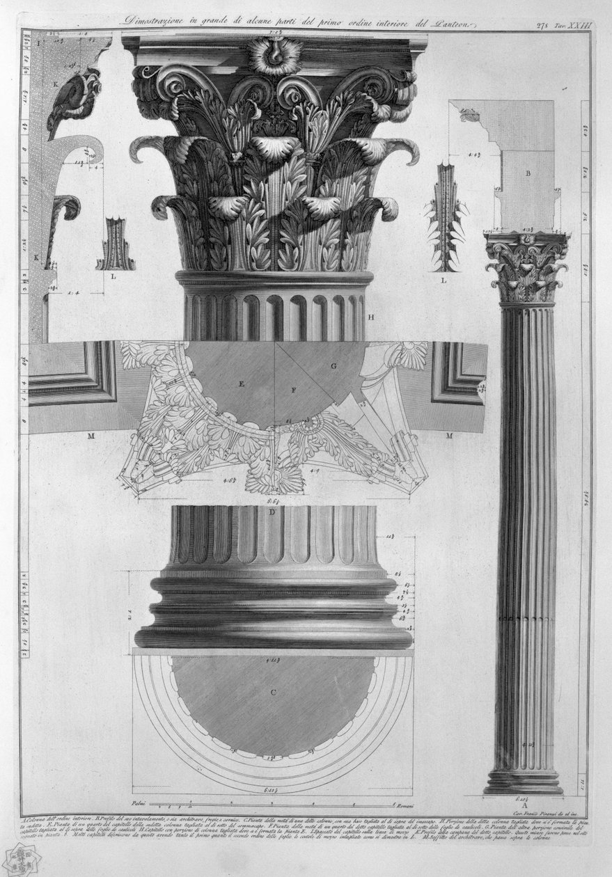 Panthéon, pl. XXIII - Francesco Piranesi