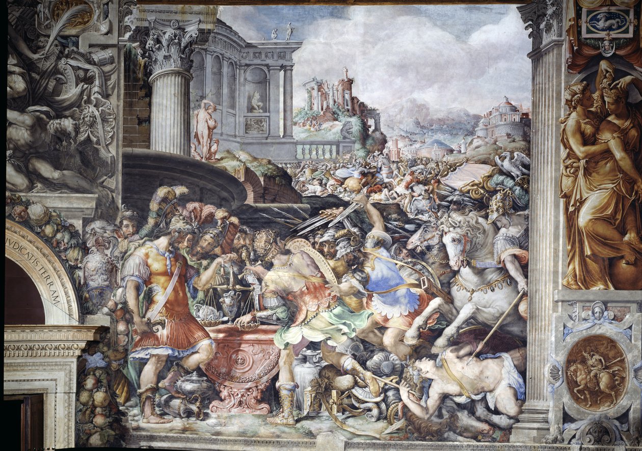 Marcus Furius Camillus (447-365 av. J.-C.) interdisant la pesée de l