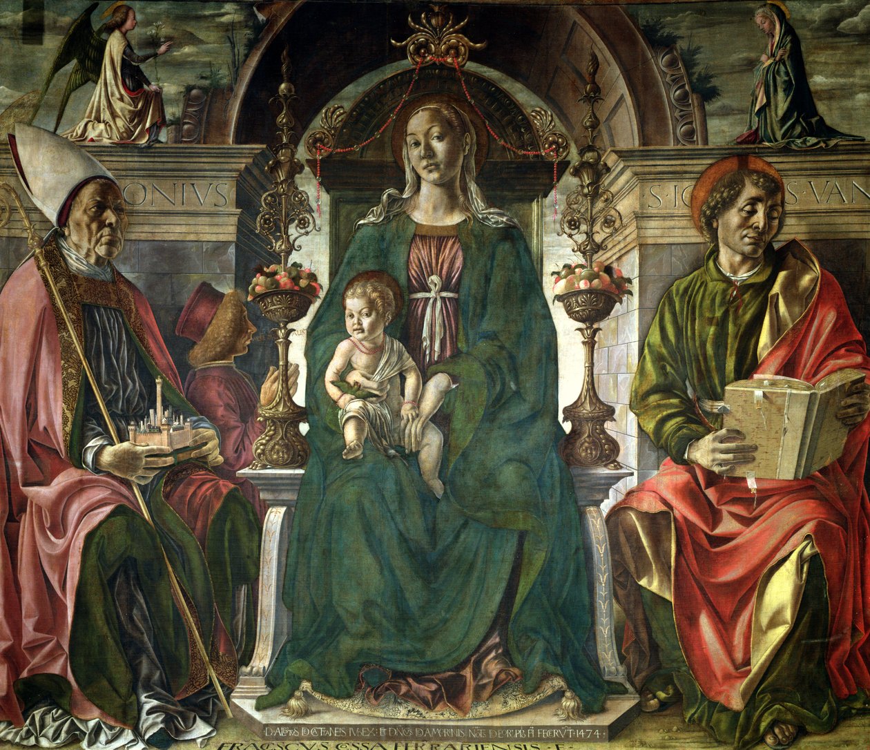 La Vierge et les Saints, 1474 - Francesco del Cossa