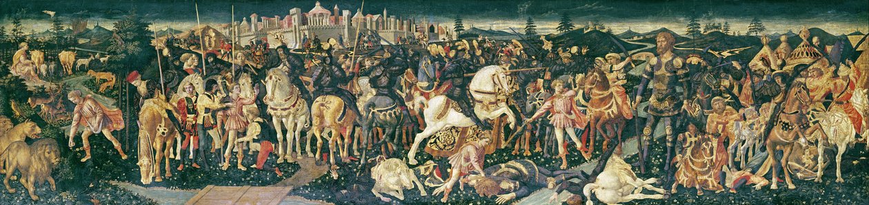 Le Triomphe de David et Saül, vers 1445-55 - Francesco di Stefano Pesellino