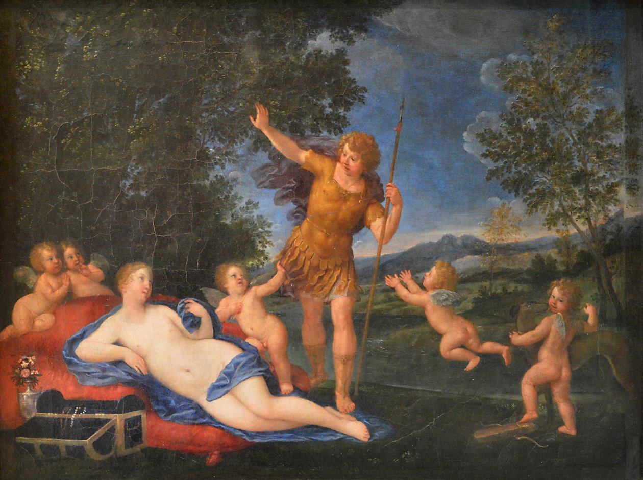 French: Vénus et Adonis Venus and Adonis - Francesco Albani