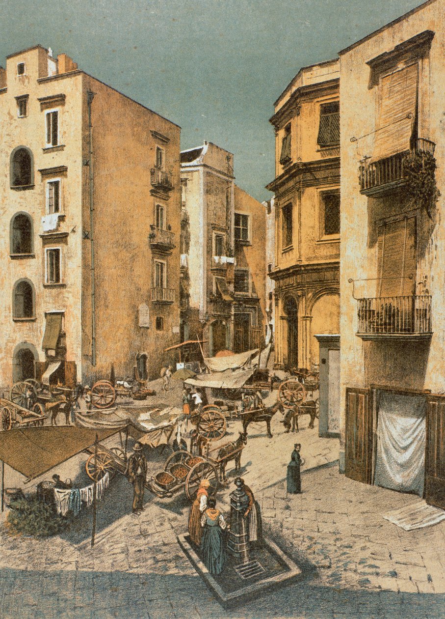 Vue de la place Almo, à Naples - Francesco Aversano