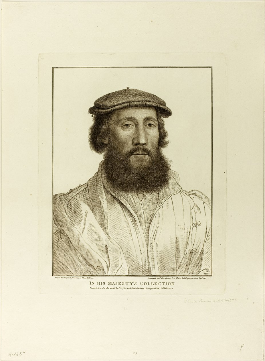 Charles Brandon, duc de Suffolk - Francesco Bartolozzi