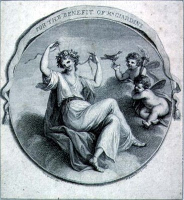 Conception pour une carte de bienfaisance - Francesco Bartolozzi