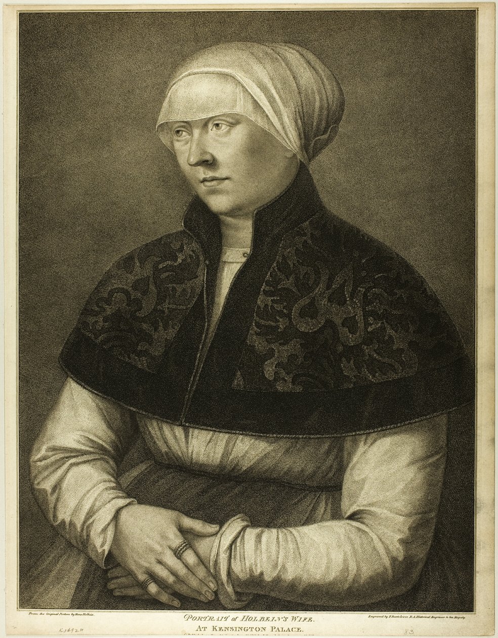 La femme de Holbein - Francesco Bartolozzi