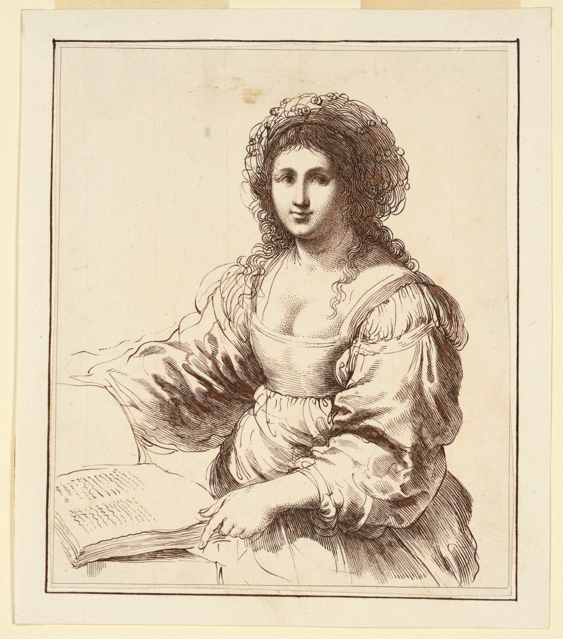 Femme avec un livre - Francesco Bartolozzi
