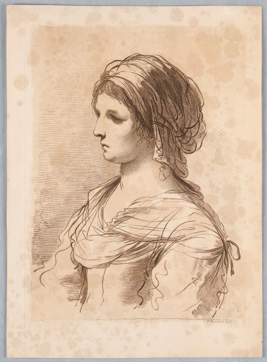 Femme avec un turban - Francesco Bartolozzi